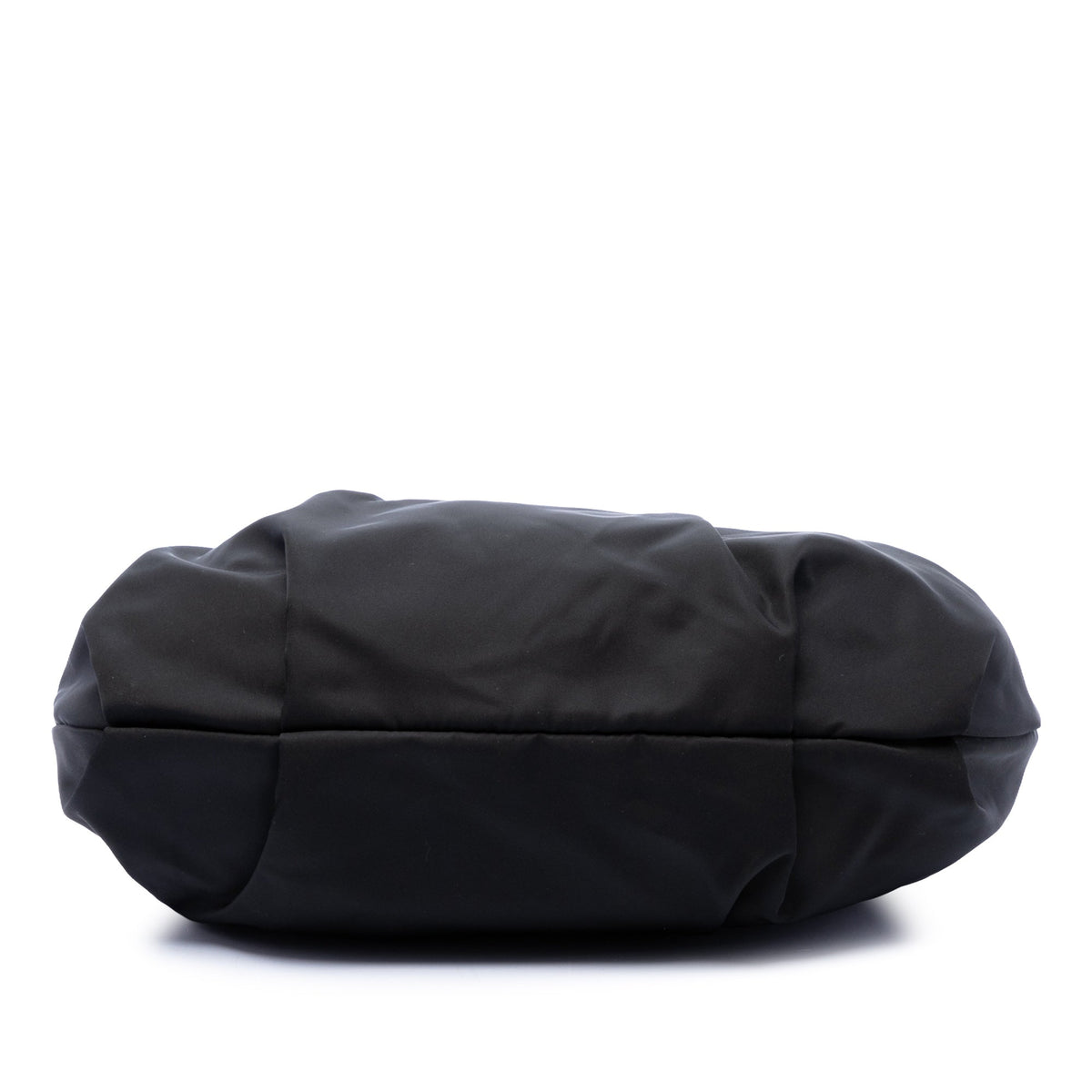 Prada Tessuto Pleated Hobo — Black