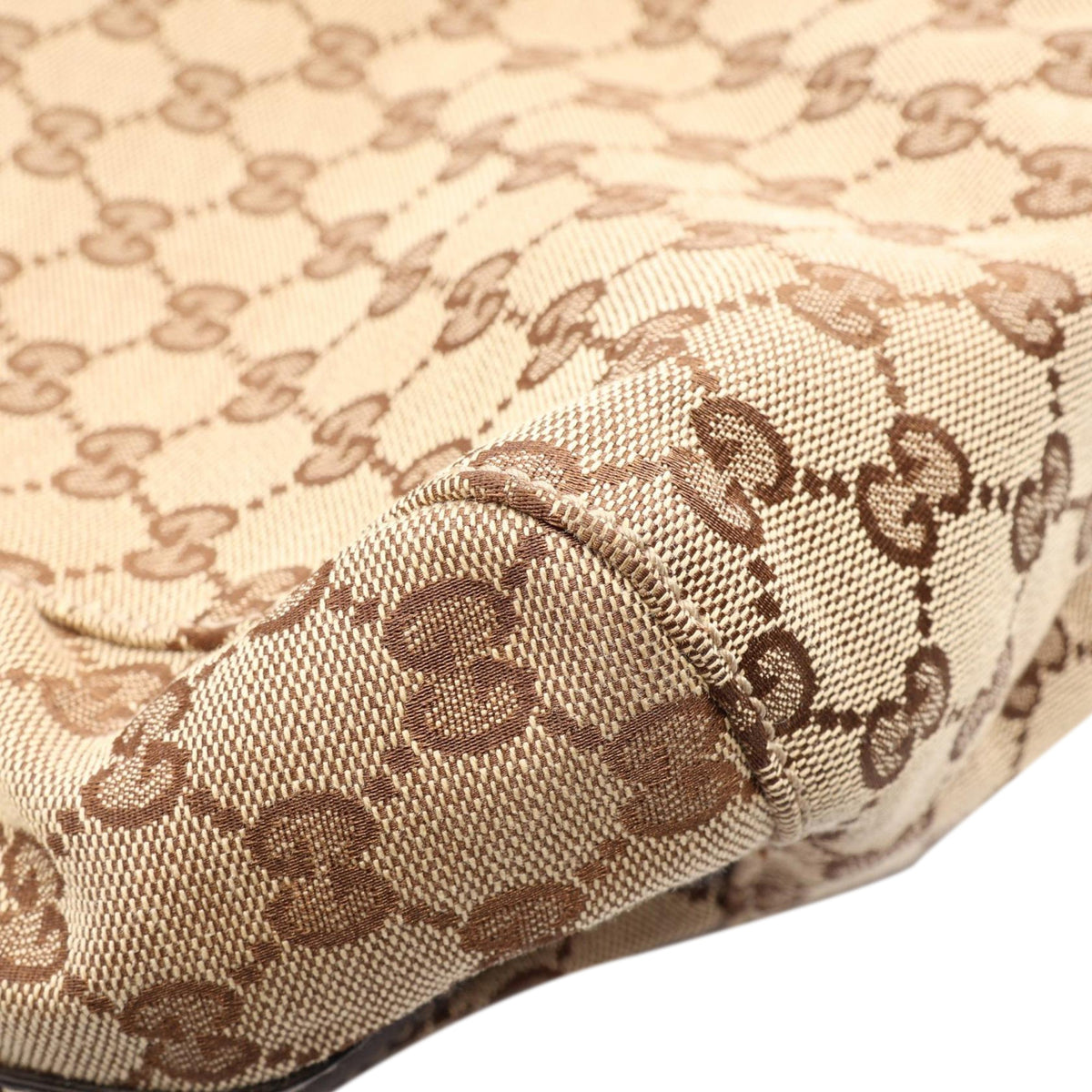 Gucci GG Canvas Icon Bit Zip Tote — Beige