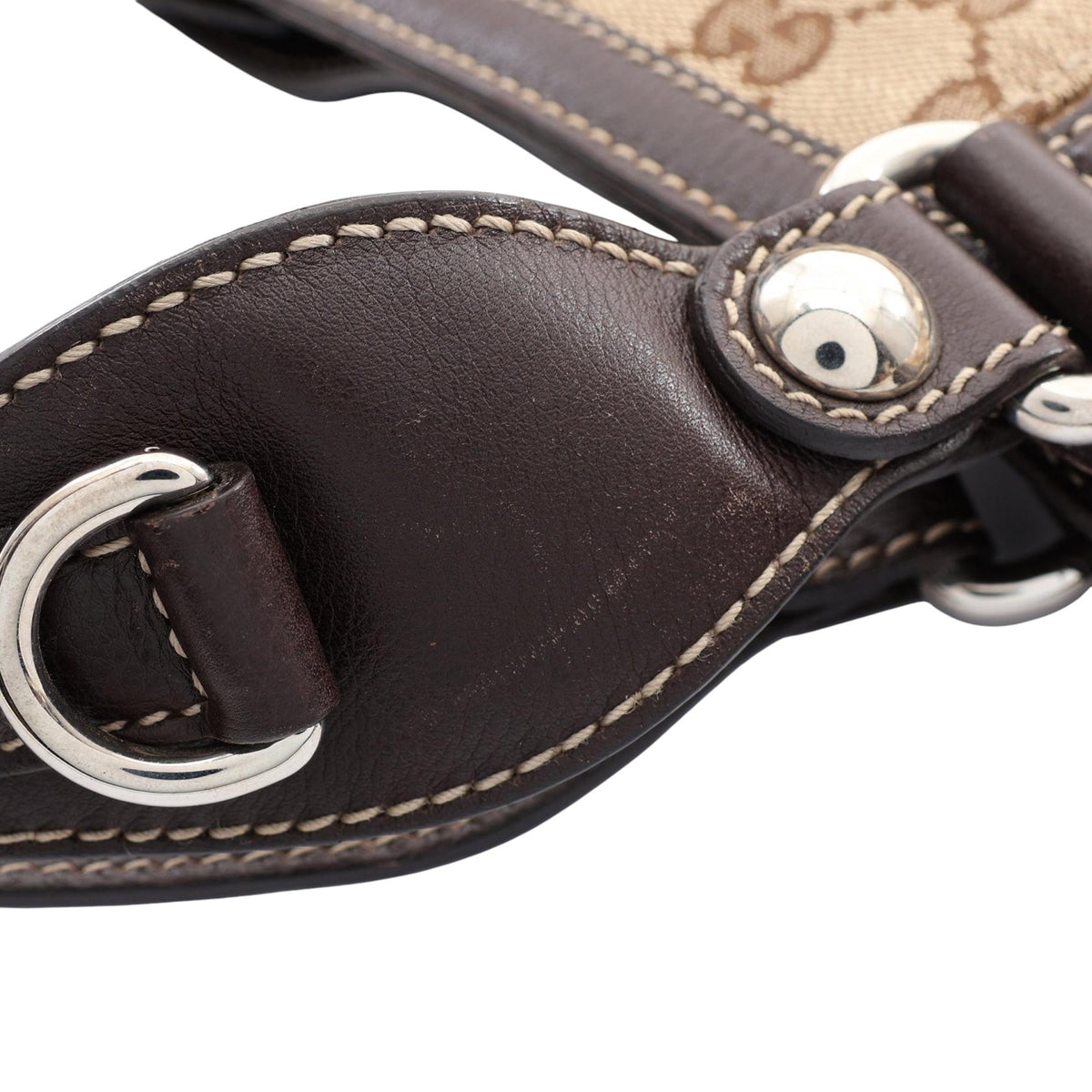 Gucci GG Canvas Icon Bit Zip Tote — Beige