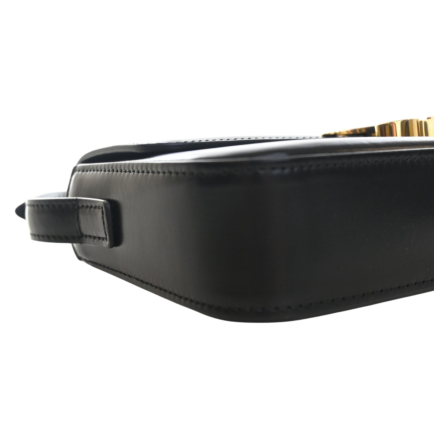 Celine Shiny Calfskin Triomphe Claude Shoulder Bag