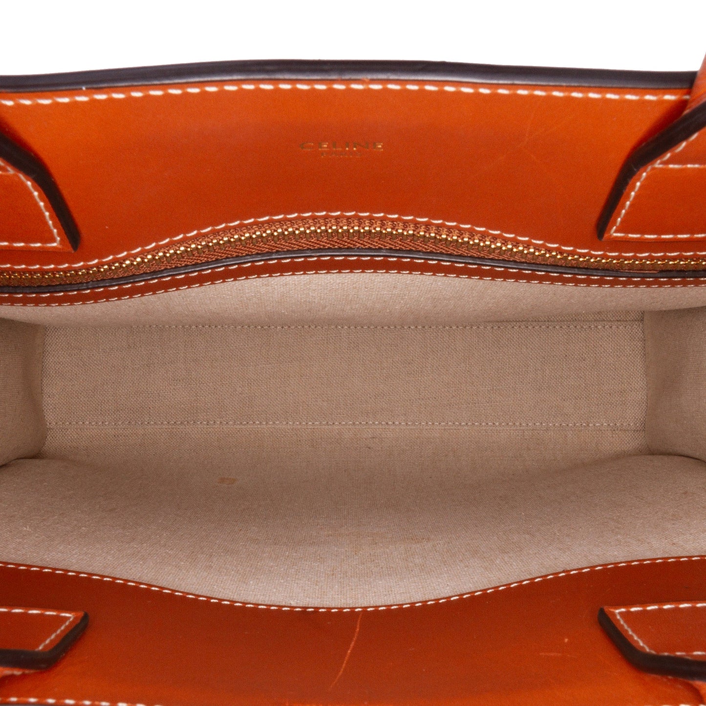 Celine Small Triomphe Canvas Maillon Vertical Cabas Satchel