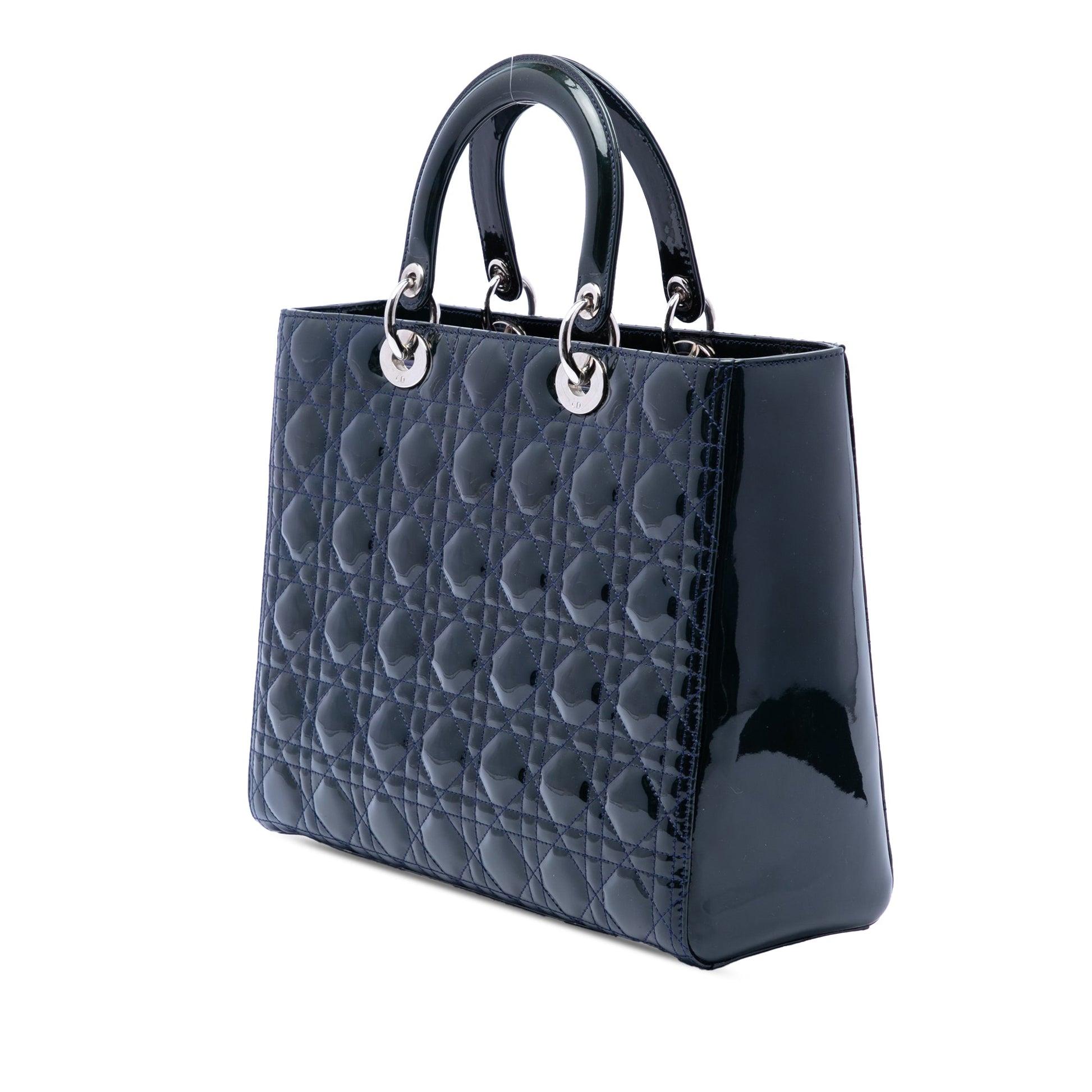 Dior Large Patent Cannage Lady Dior