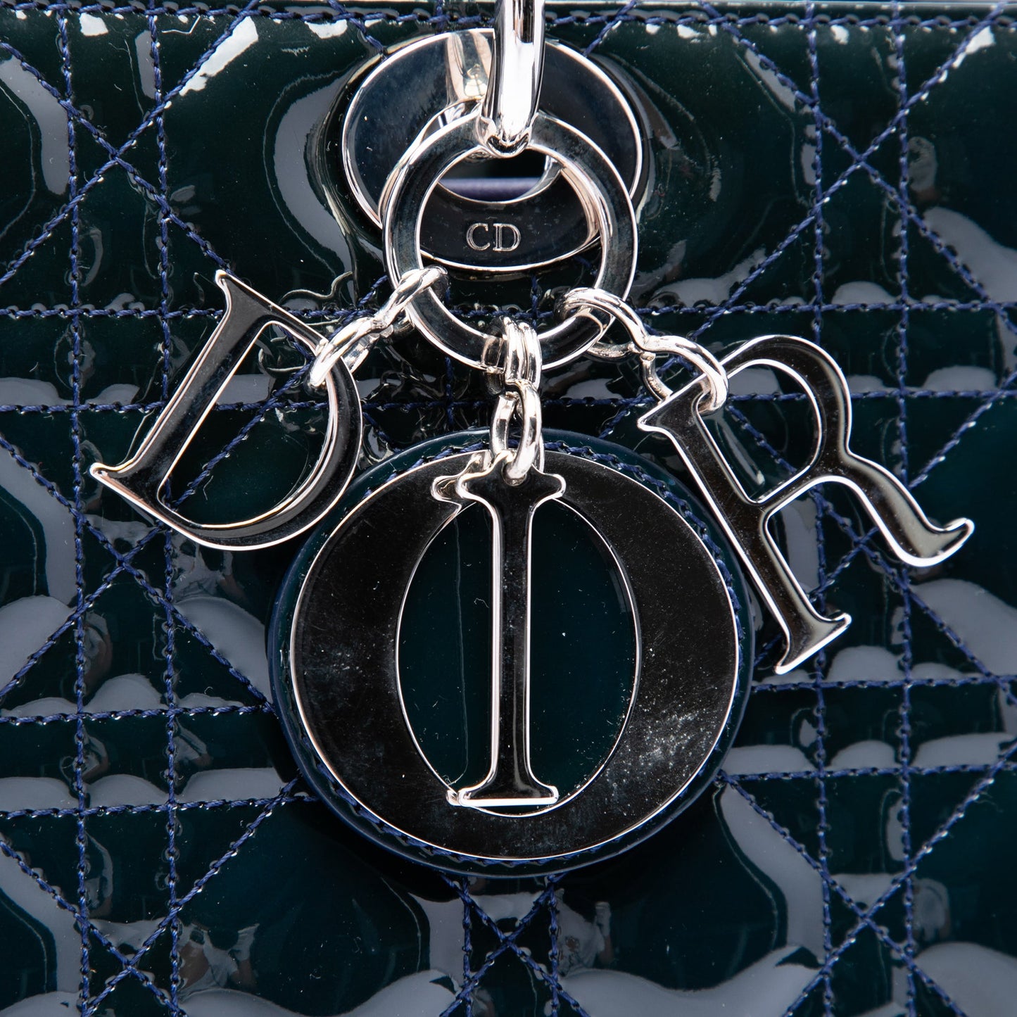 Dior Large Patent Cannage Lady Dior