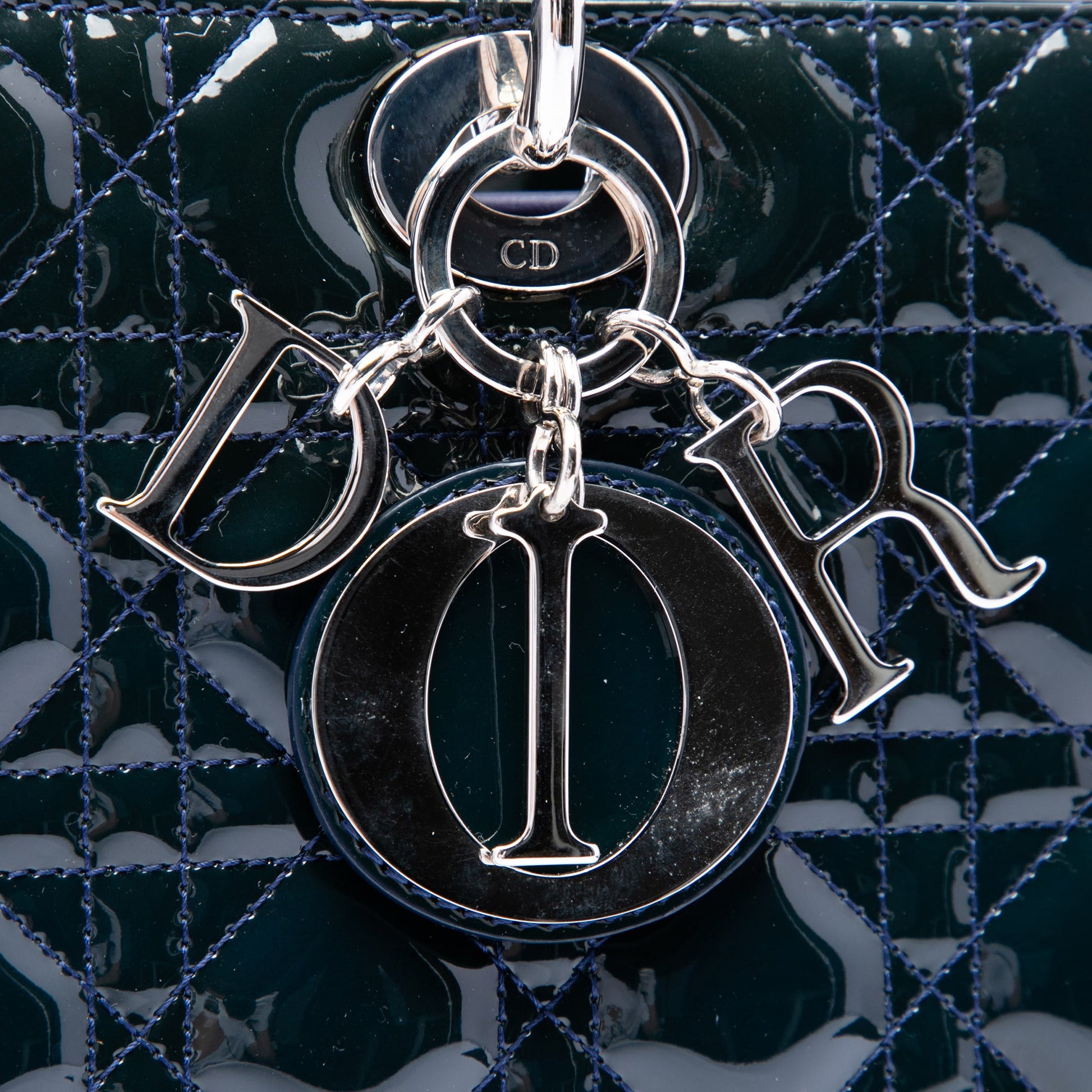 Dior Large Patent Cannage Lady Dior