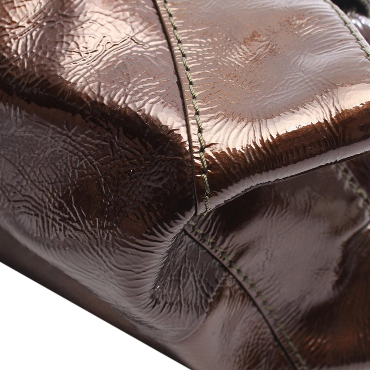 LOEWE Bicolor Patent Aire — Brown