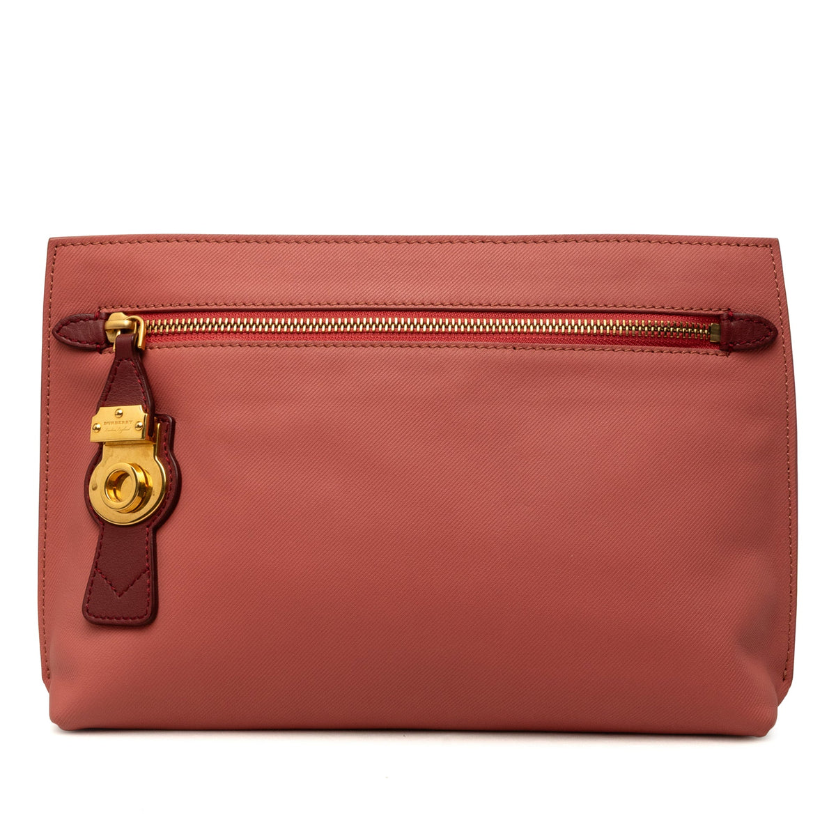 Burberry Bicolor Leather Pendleton Clutch