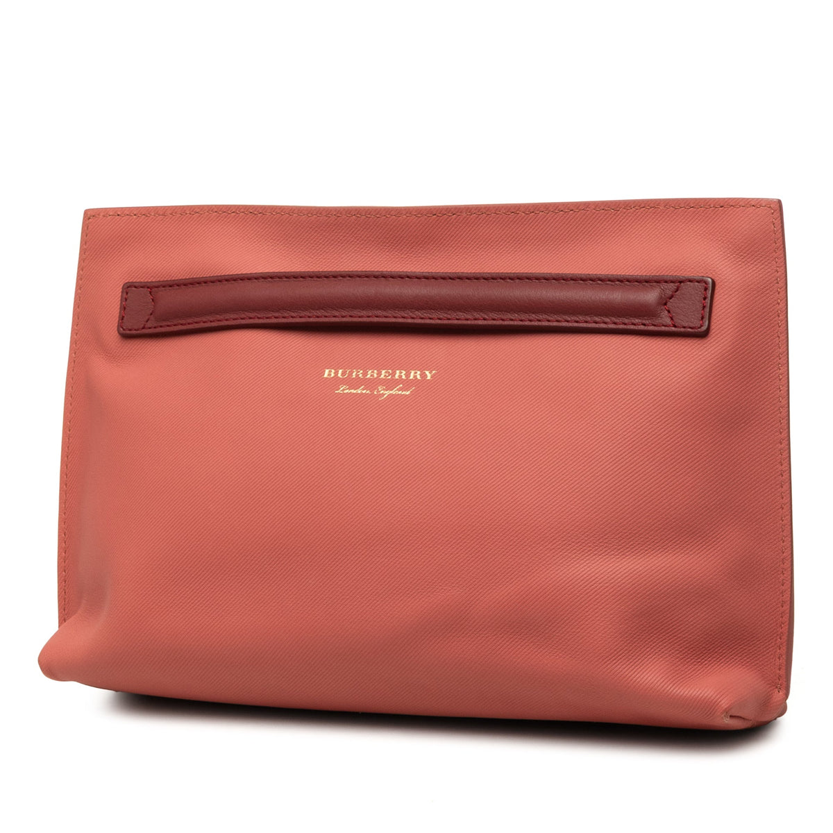 Burberry Bicolor Leather Pendleton Clutch