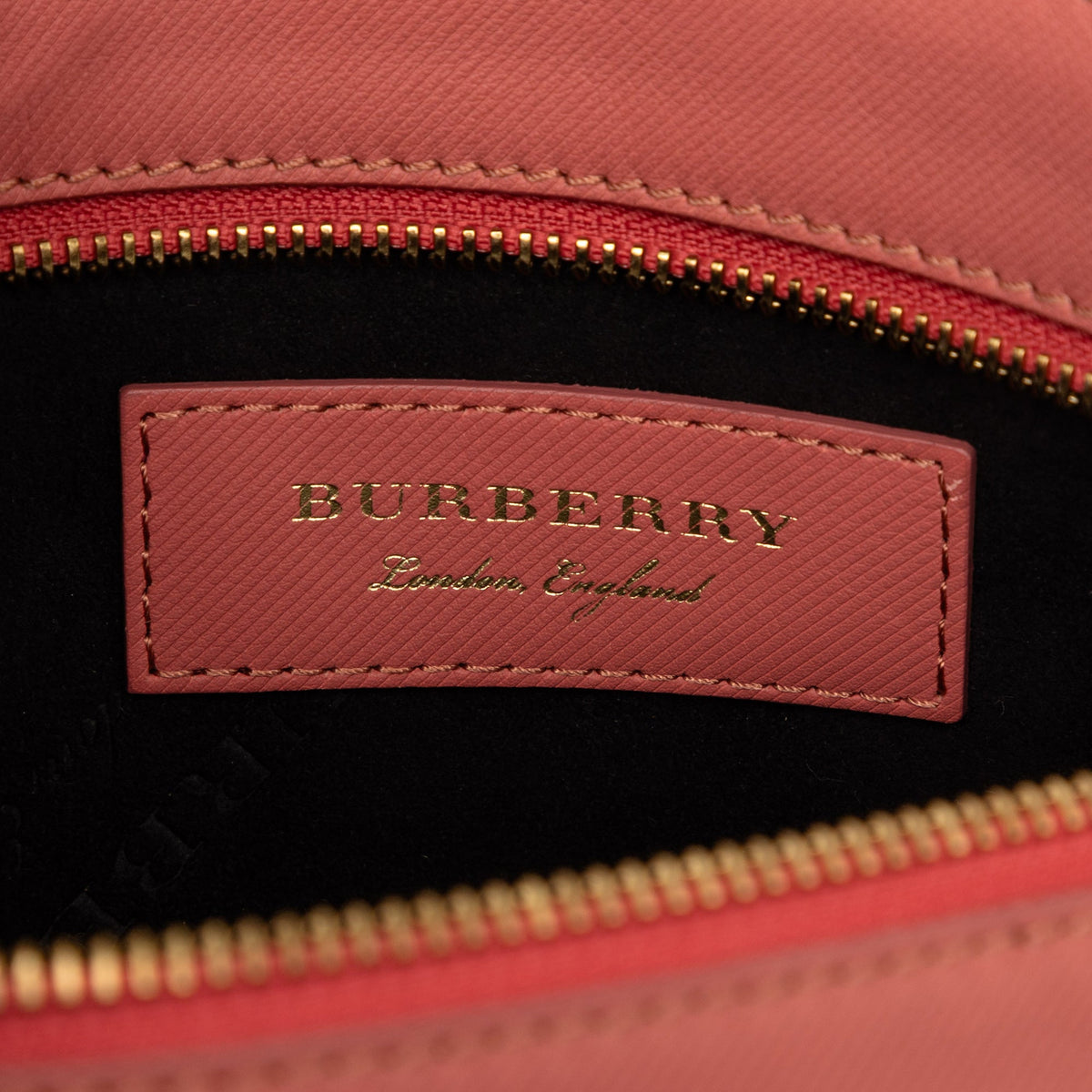 Burberry Bicolor Leather Pendleton Clutch