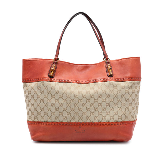 Large GG Canvas Laidback Crafty Tote