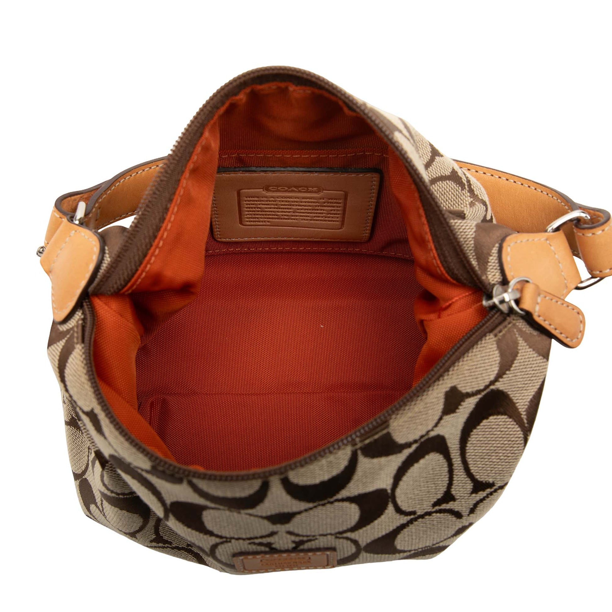 Coach Canvas Signature Sufflette Handbag