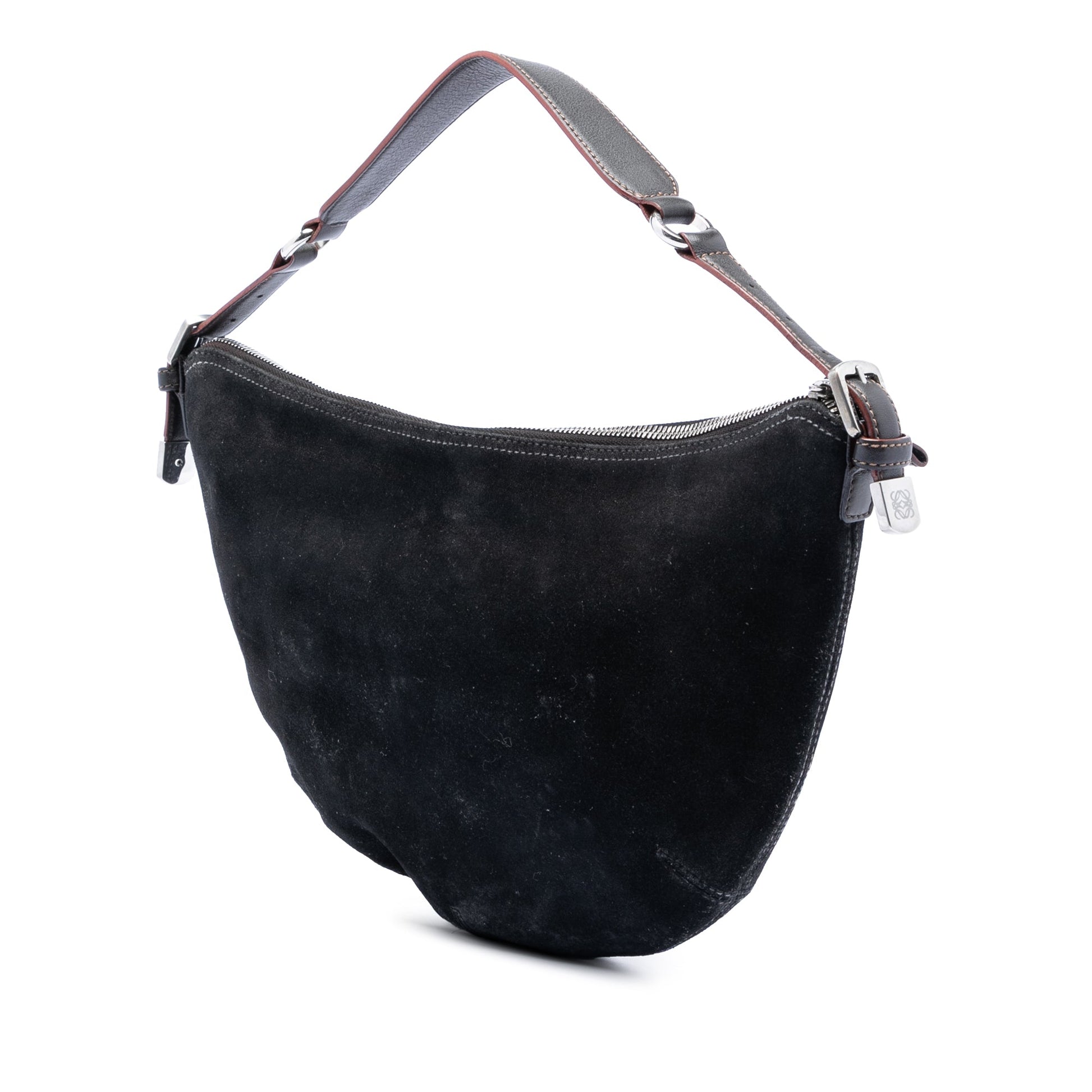 LOEWE Suede Studded Anagram Hobo