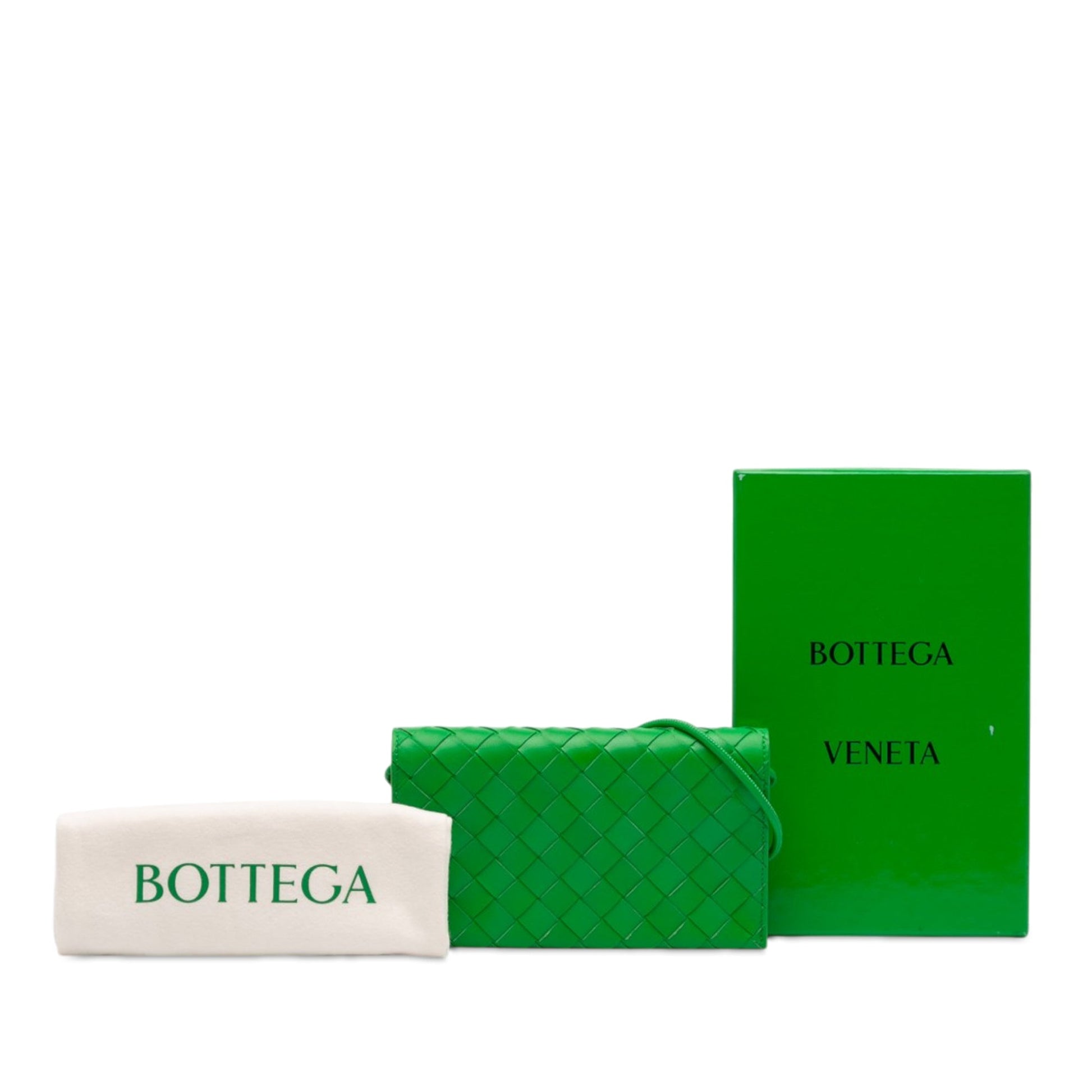 Bottega Veneta Nappa Intrecciato Wallet On Strap