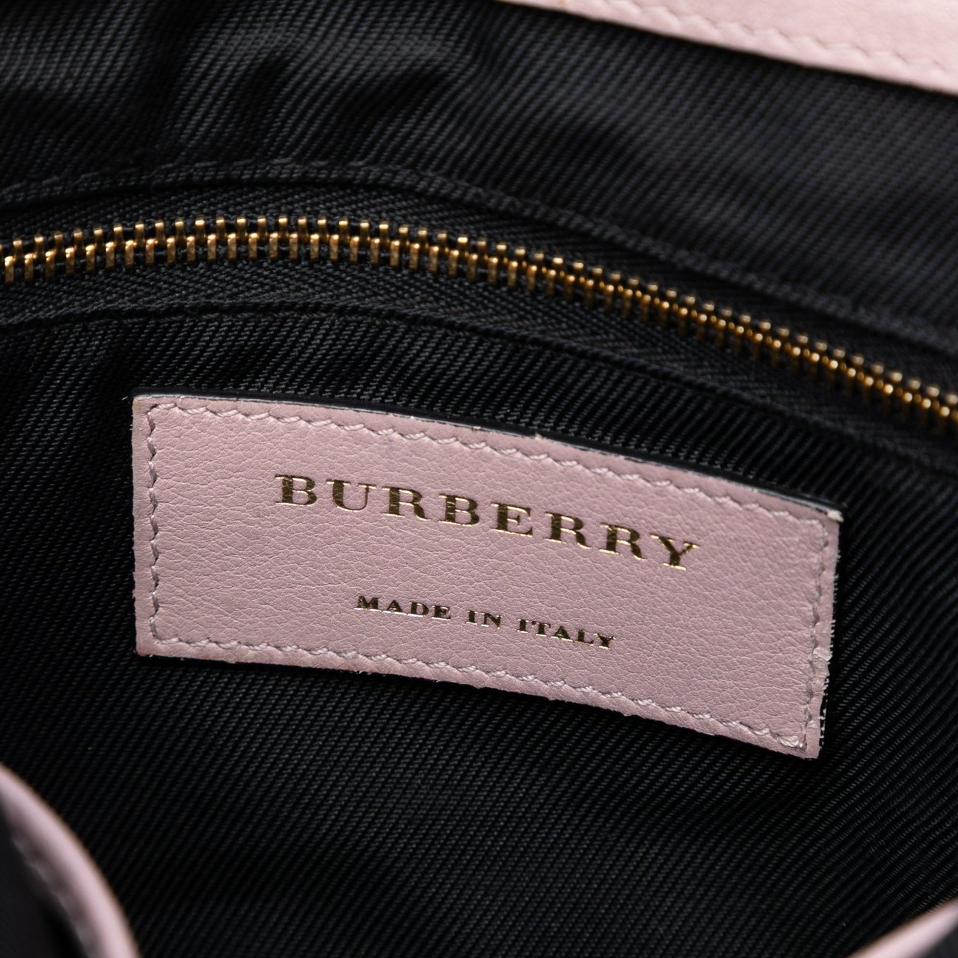 Burberry Small Haymarket Check Trimmed Leather Dickens Crossbody