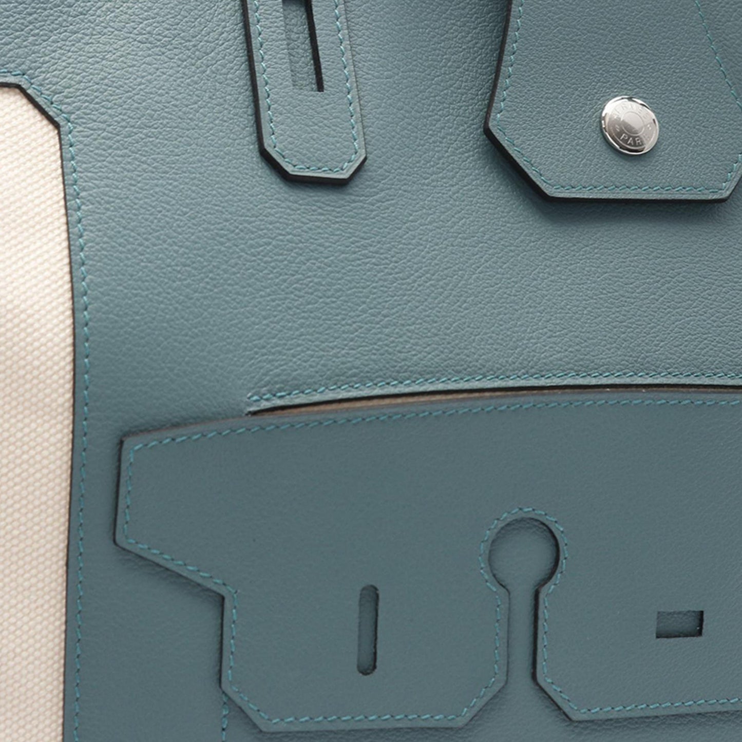 Hermès Petit H Swift Monsieur B GM Tote