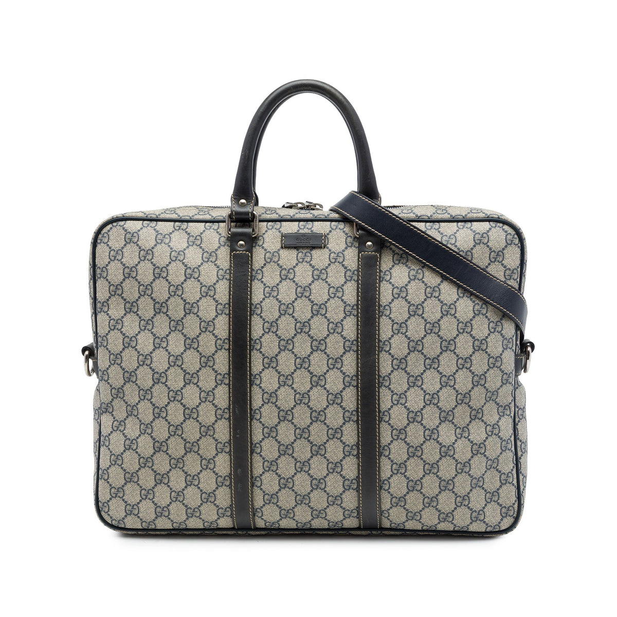 Gucci GG Supreme Business Bag — Beige