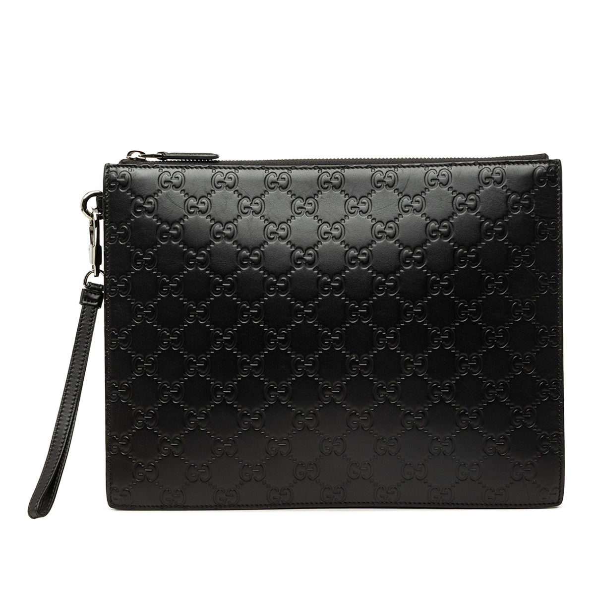 Gucci Guccissima Clutch — Black
