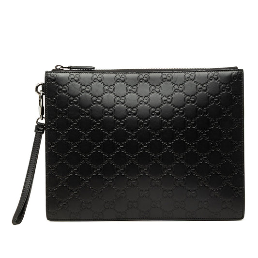 Gucci Guccissima Clutch — Black