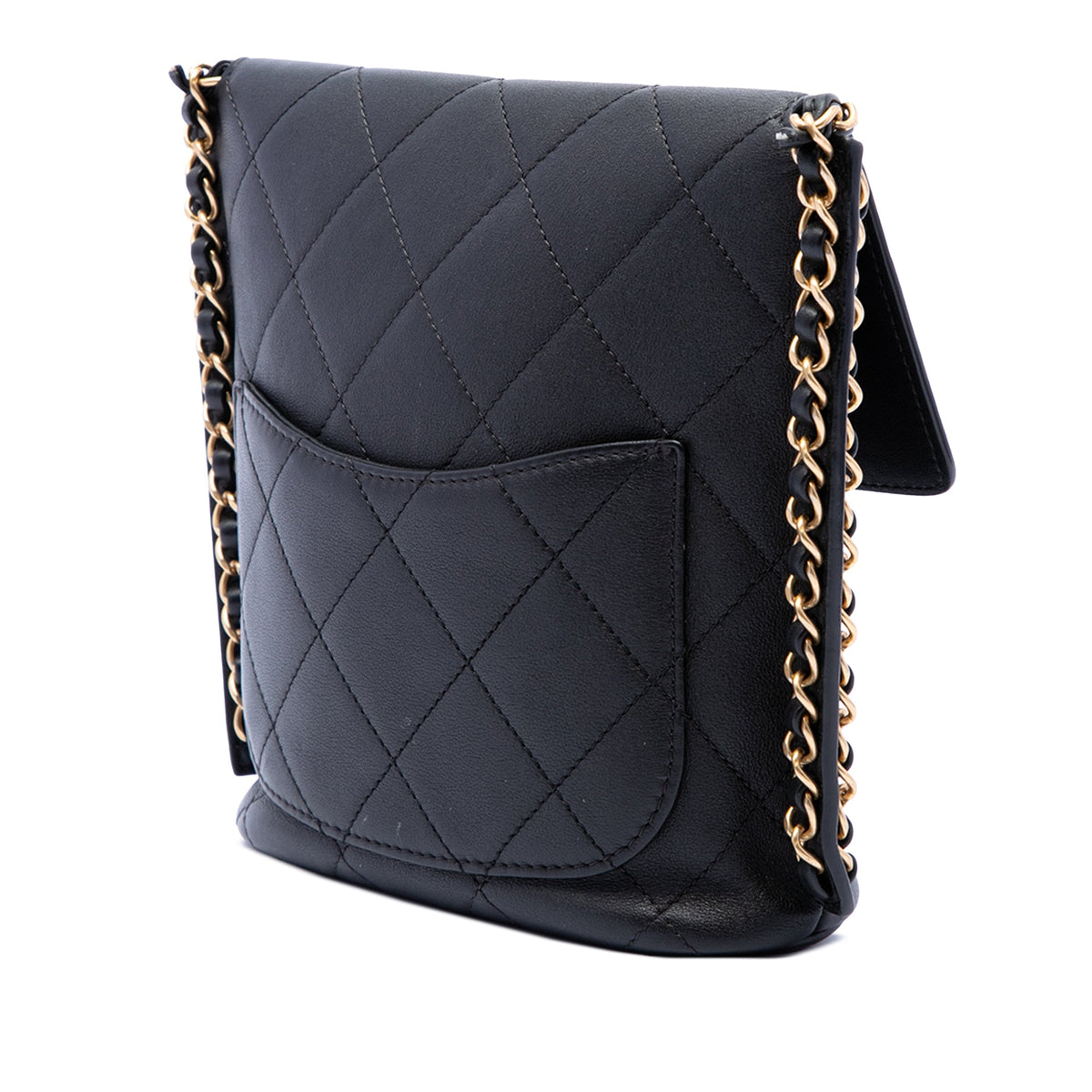 Chanel Small Quilted Calfskin Chain Hobo Flap