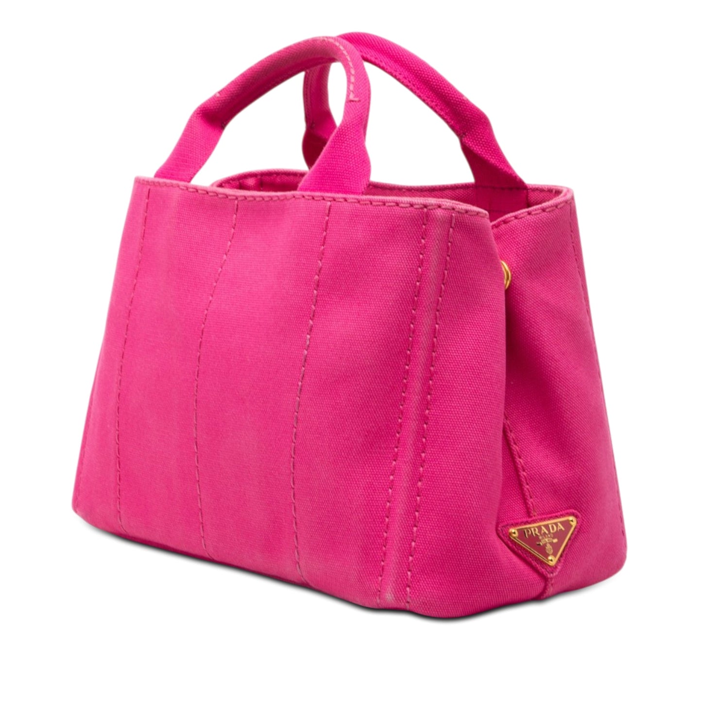 Prada Small Canvas Canapa Logo Satchel