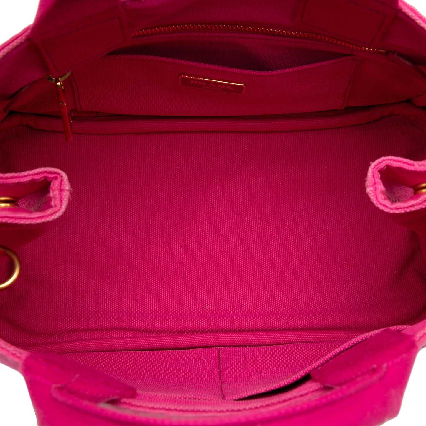 Prada Small Canvas Canapa Logo Satchel