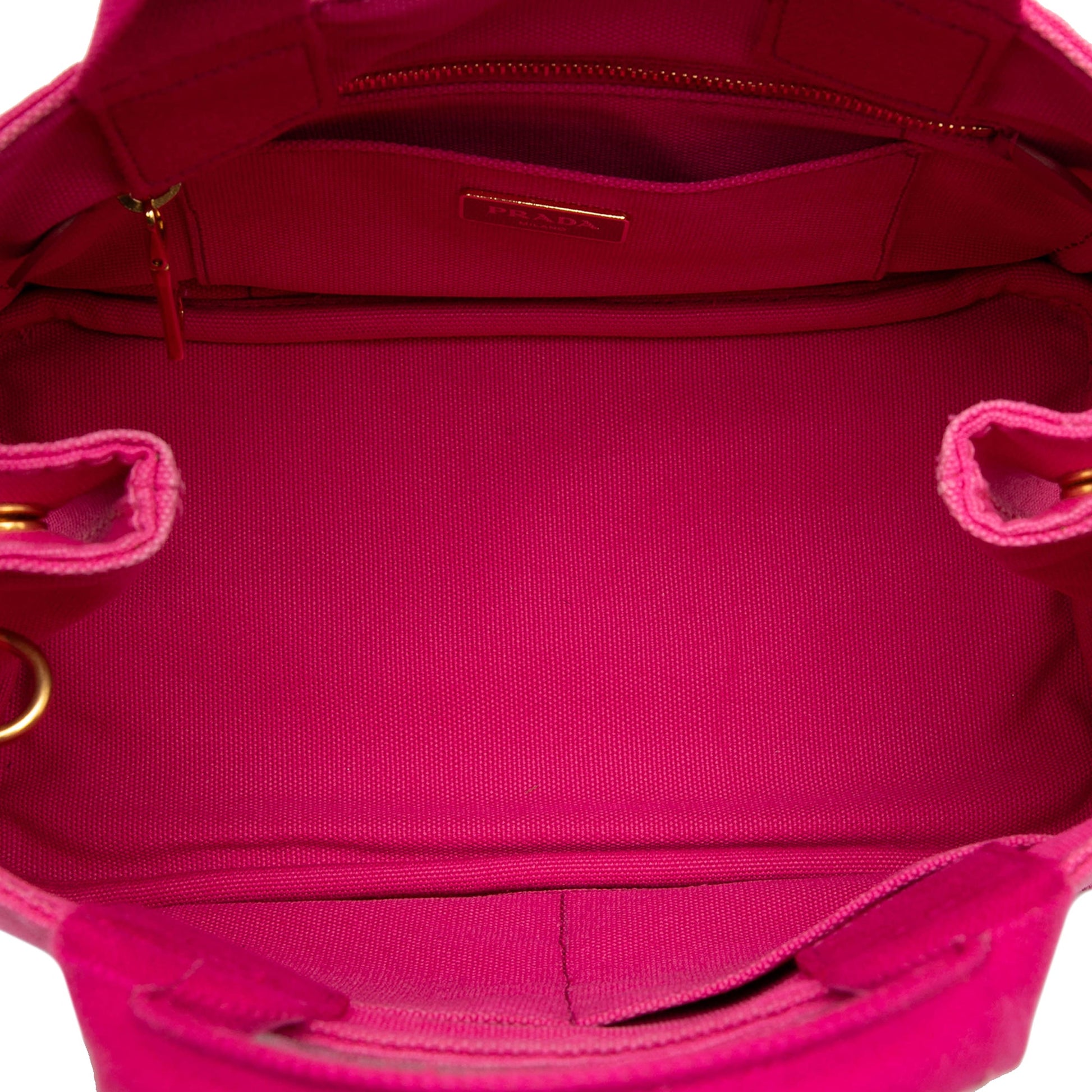 Prada Small Canvas Canapa Logo Satchel
