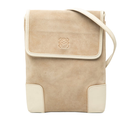 LOEWE Suede Anagram Crossbody