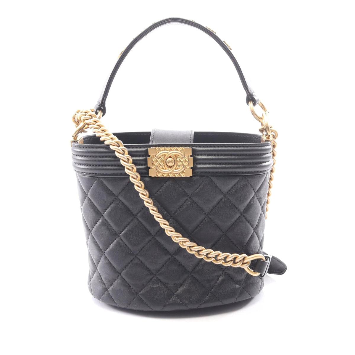 Chanel Quilted Lambskin Boy Bucket Bag
