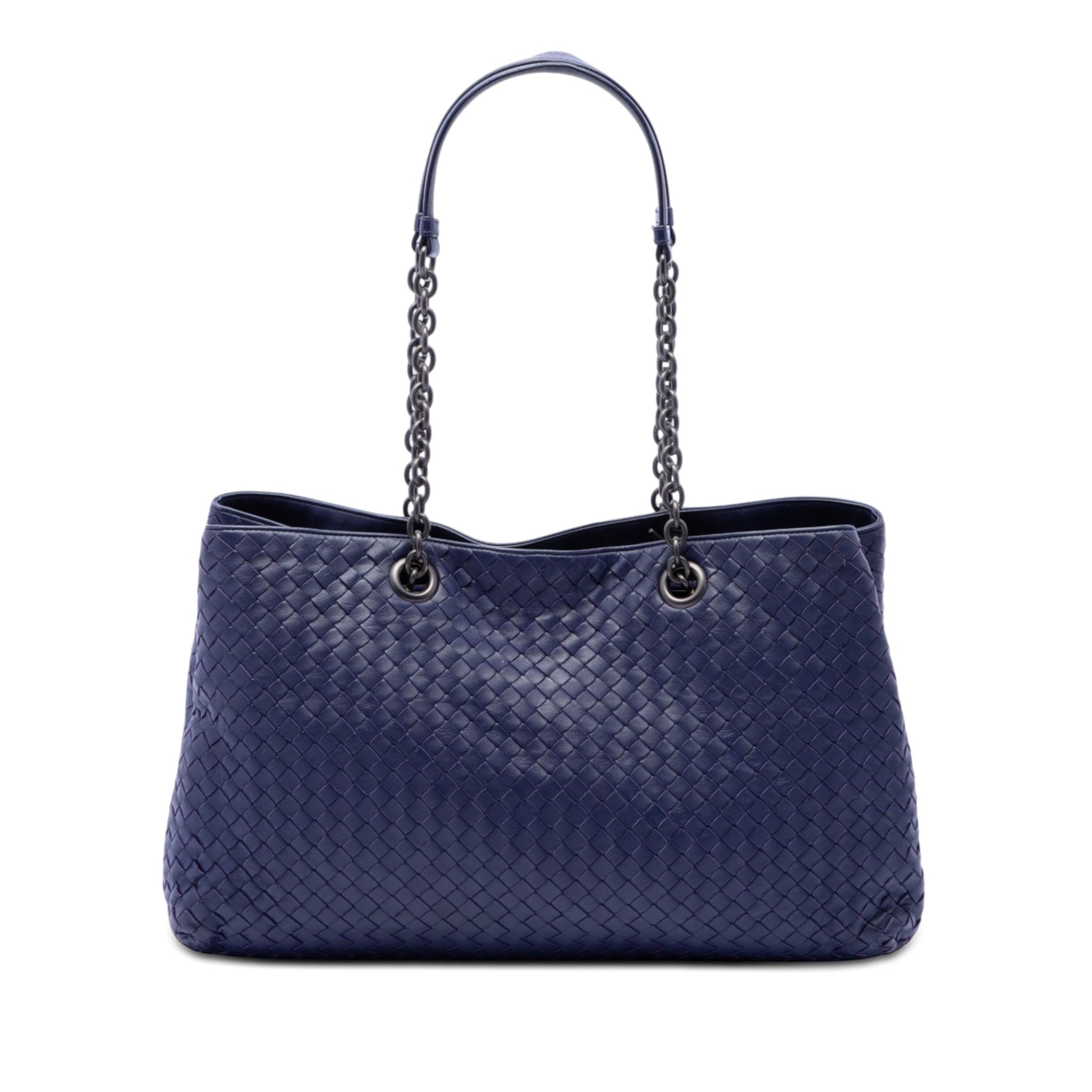 Bottega Veneta Large Nappa Intrecciato Double Chain Tote