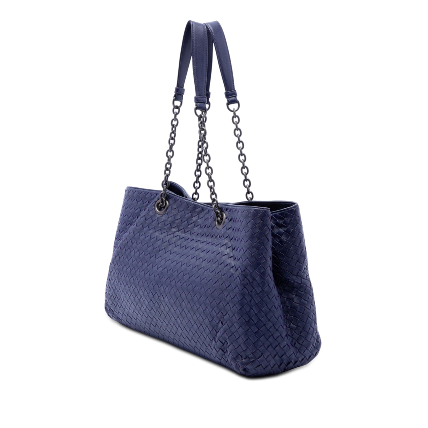 Bottega Veneta Large Nappa Intrecciato Double Chain Tote