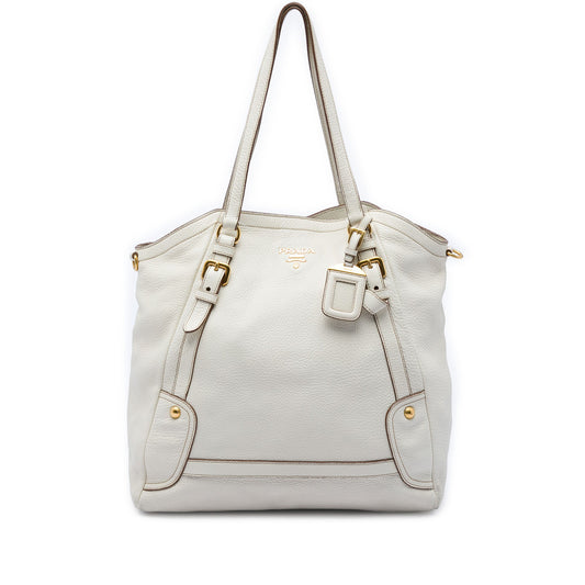 Prada Vitello Daino Convertible Tote