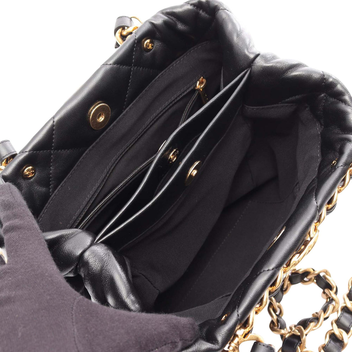 Chanel CC Quilted Lambskin Chain Shopping Bag