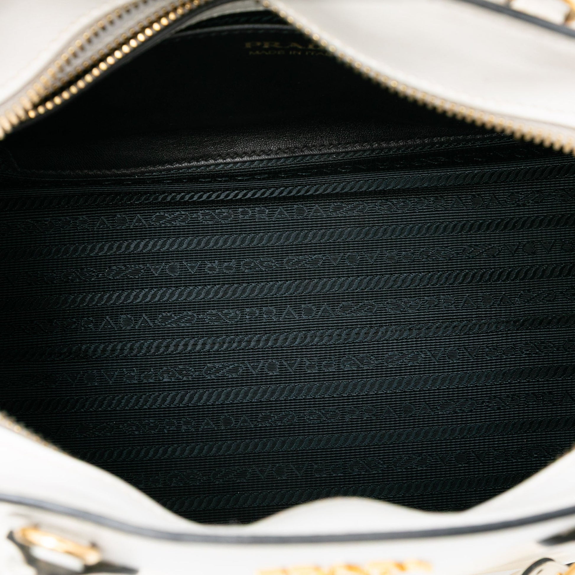 Prada Saffiano And City Calf Esplanade Satchel