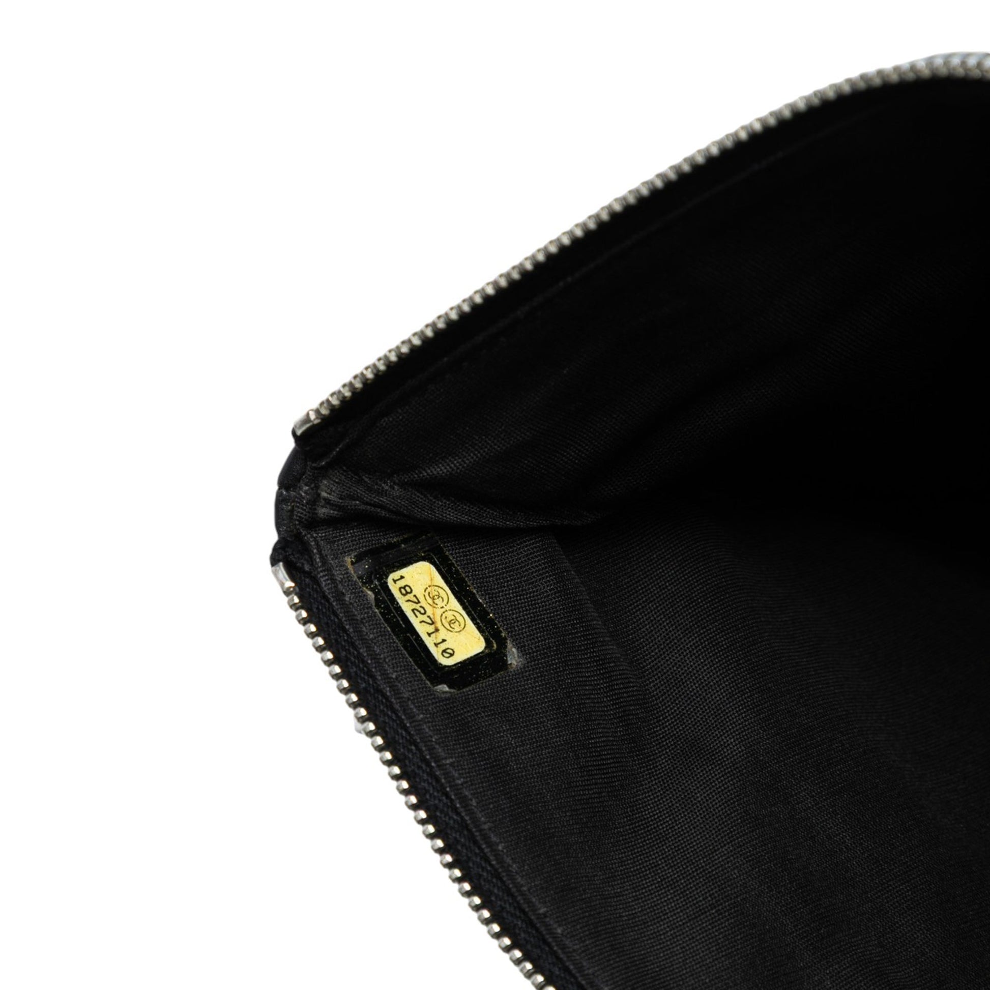 Chanel CC Quilted Lambskin Multi Zip Clutch
