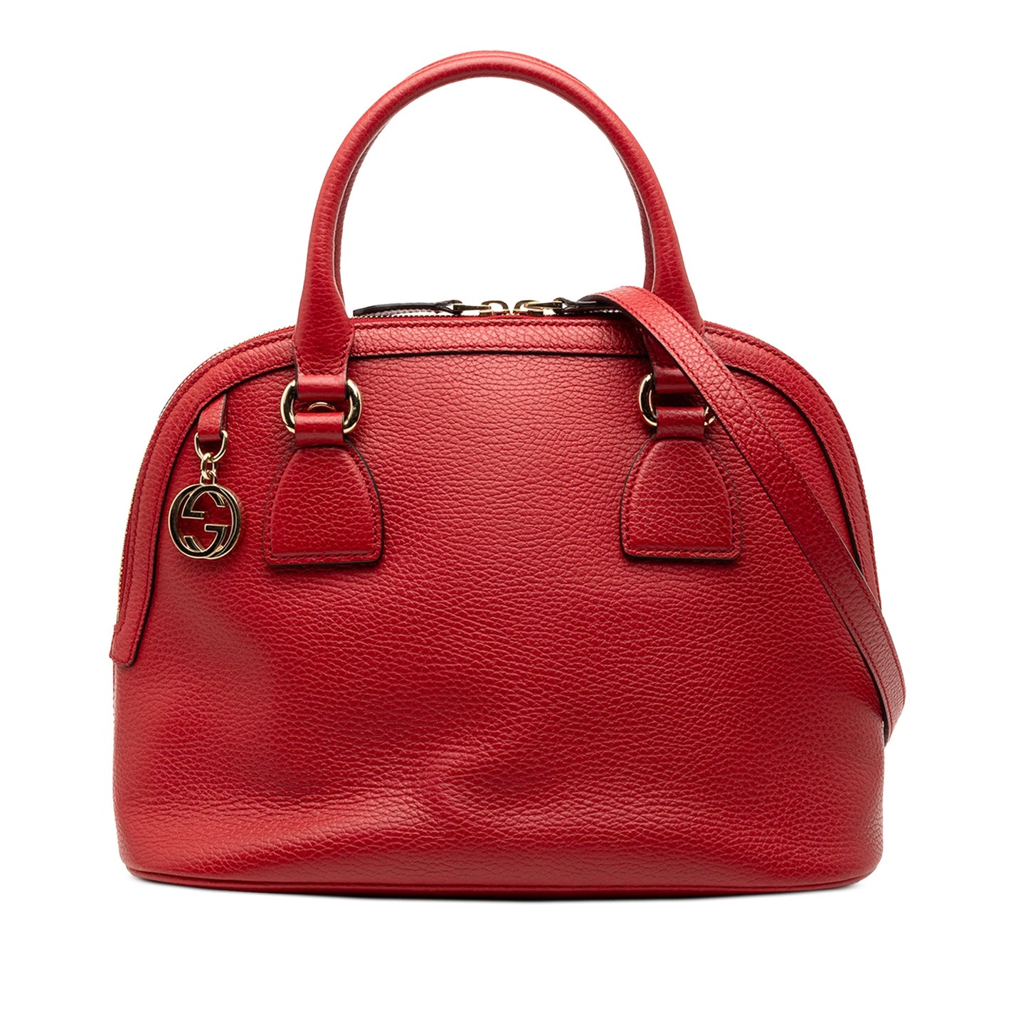 Gucci Small Dollar Calfskin GG Charm Dome Satchel