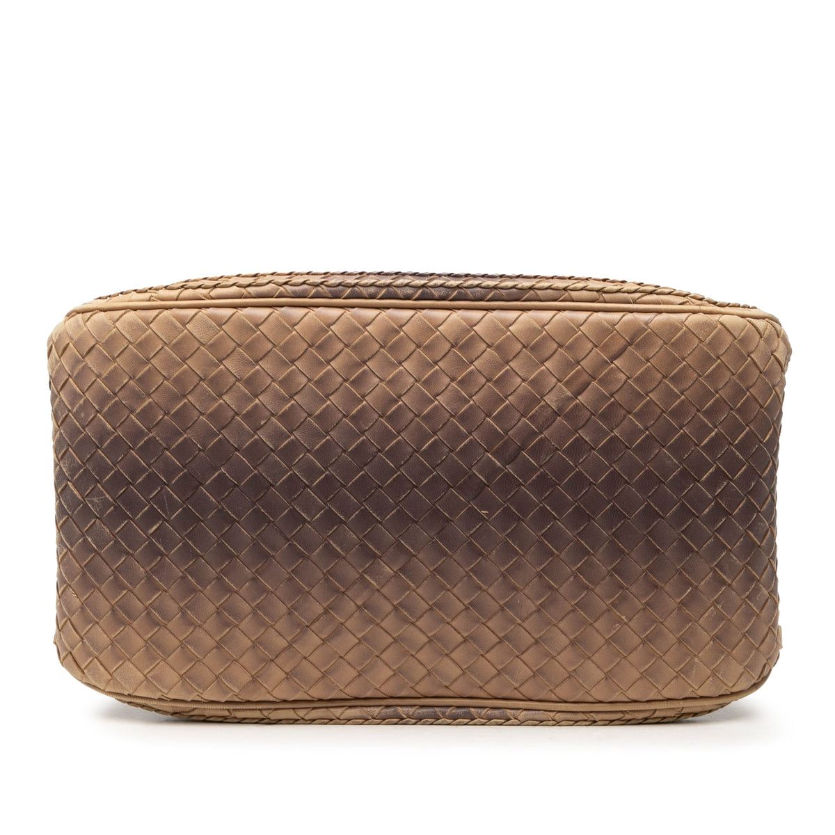 Bottega Veneta Small Nappa Gradient Intrecciato Handbag — Beige