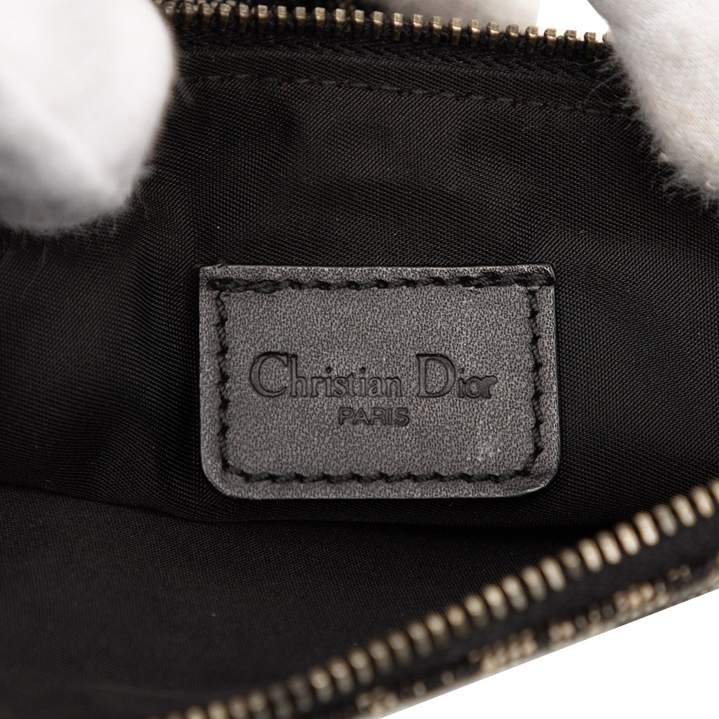 Dior Mini Diorissimo Canvas Saddle Pochette