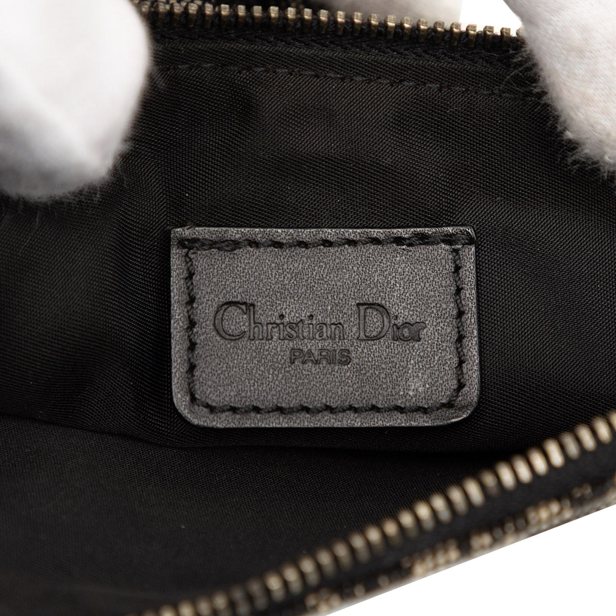 Dior Mini Diorissimo Canvas Saddle Pochette