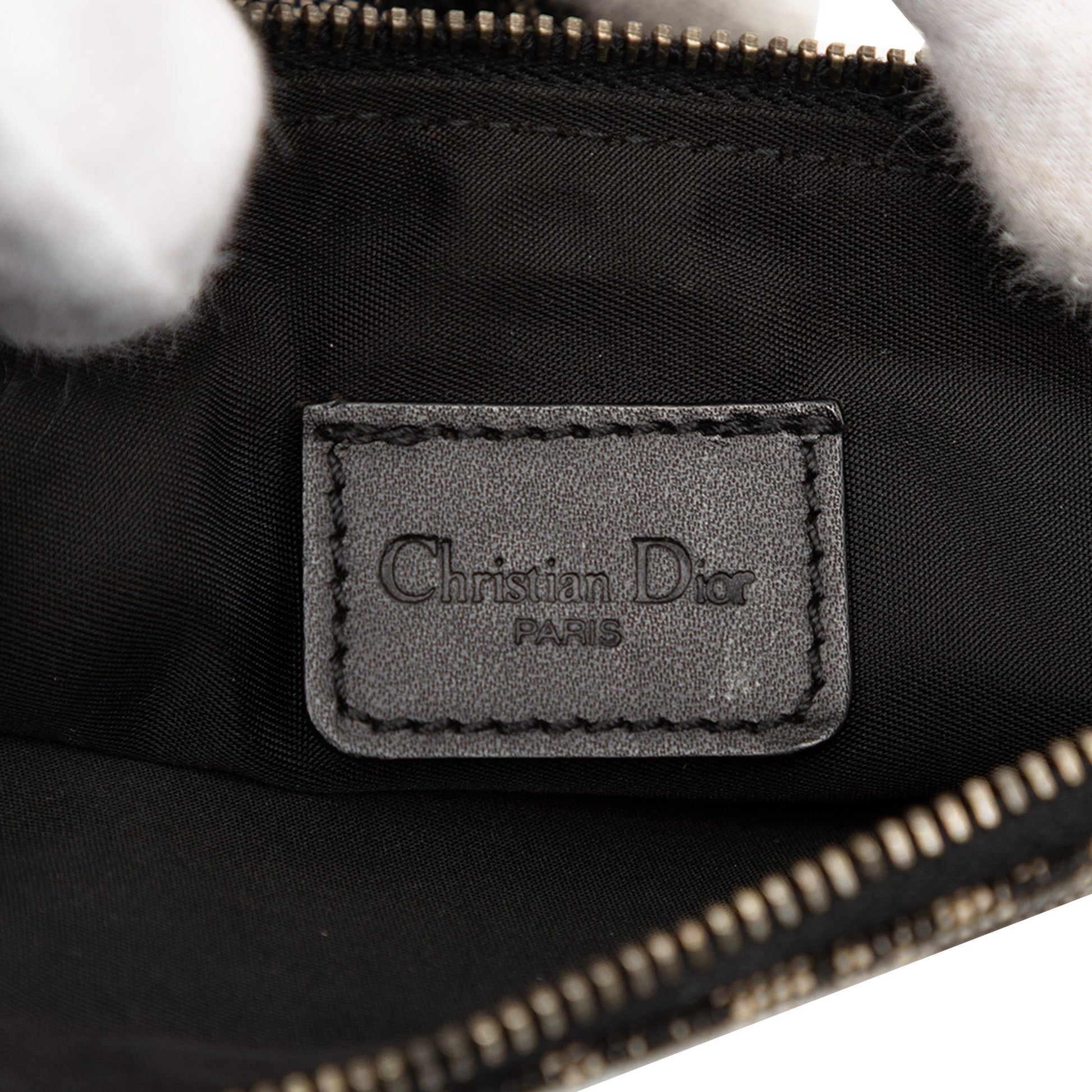 Dior Mini Diorissimo Canvas Saddle Pochette