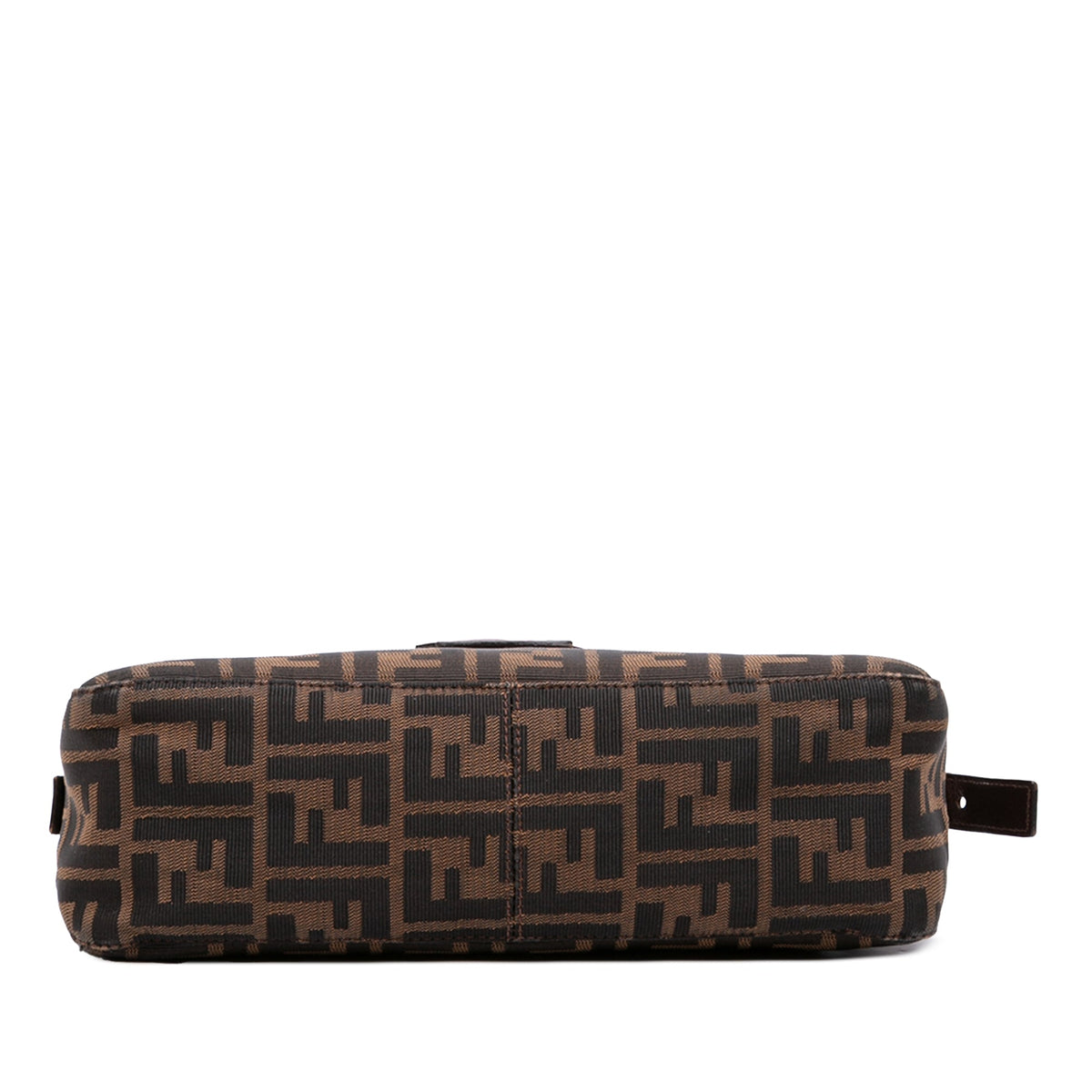Fendi Zucca Canvas Shoulder Bag — Brown