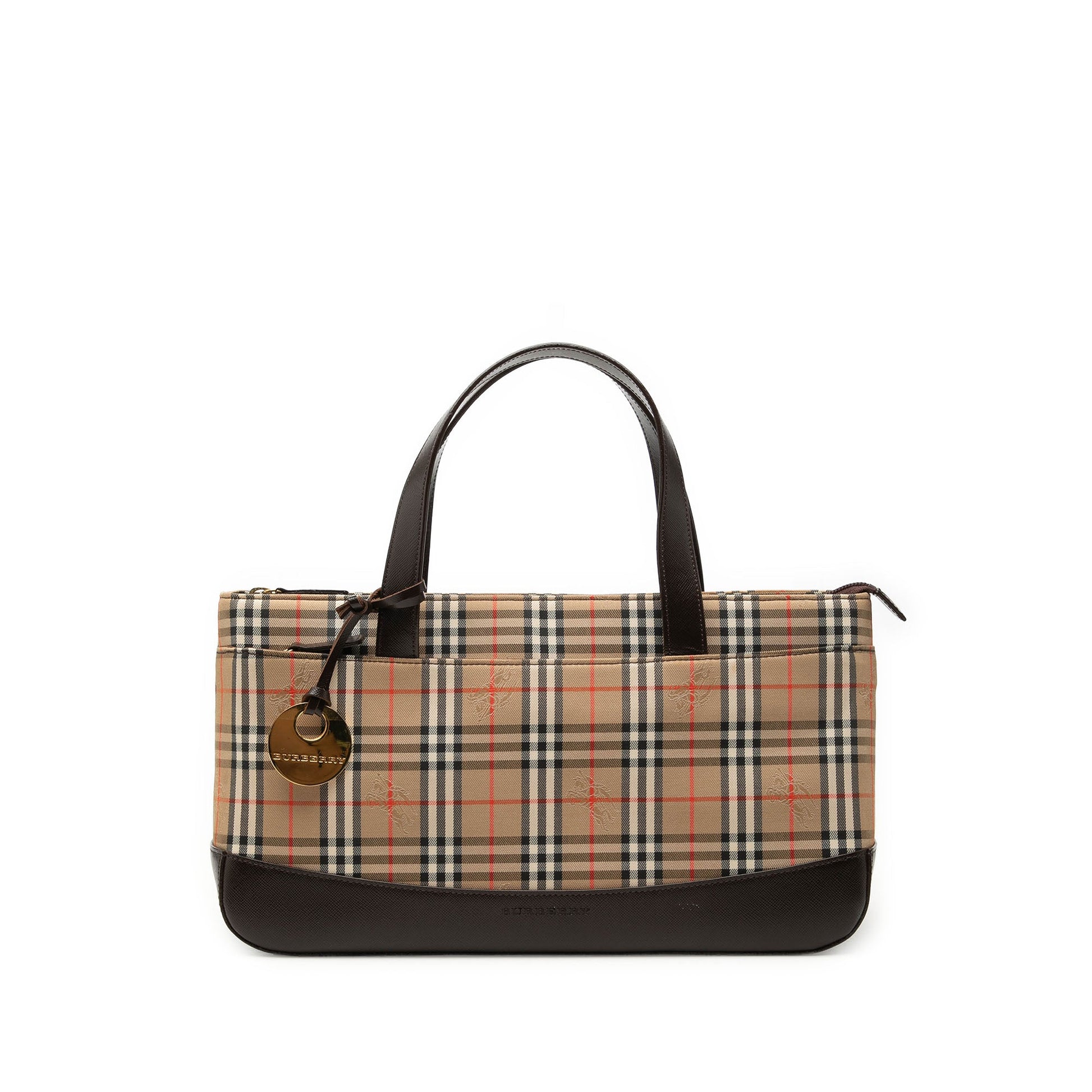 Burberry Haymarket Check Canvas Handbag