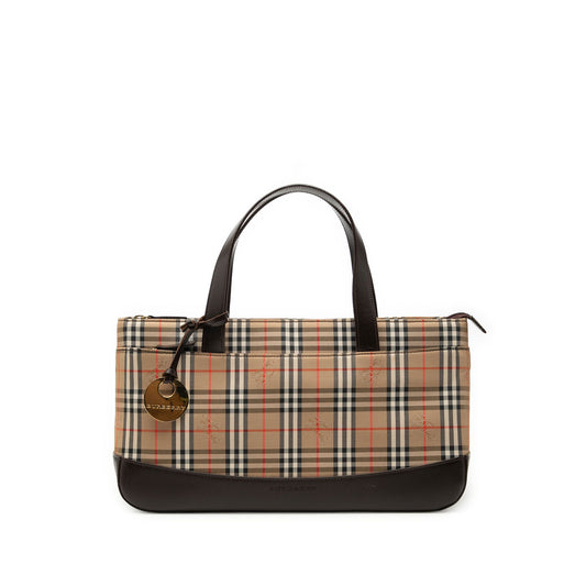 Burberry Haymarket Check Canvas Handbag
