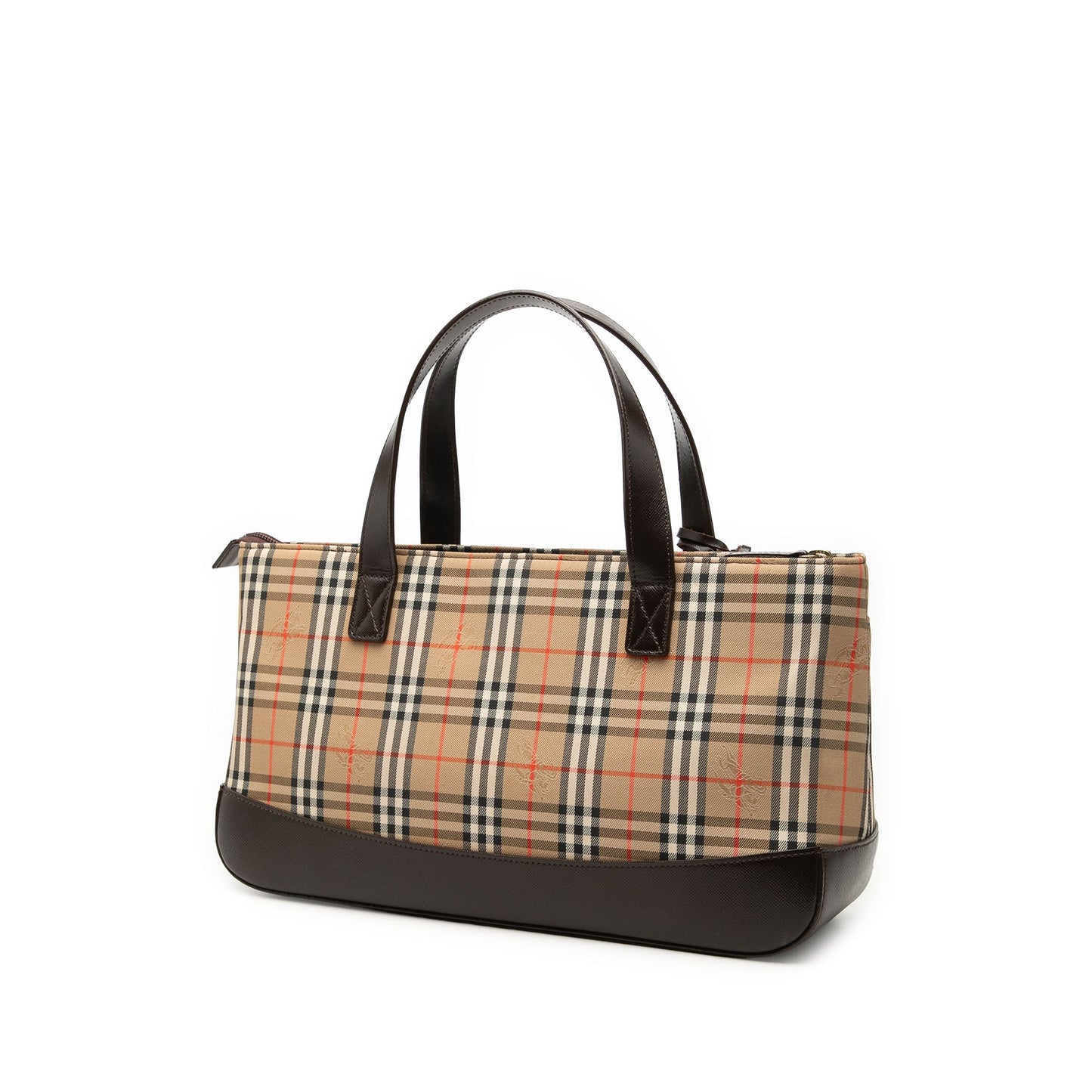 Burberry Haymarket Check Canvas Handbag
