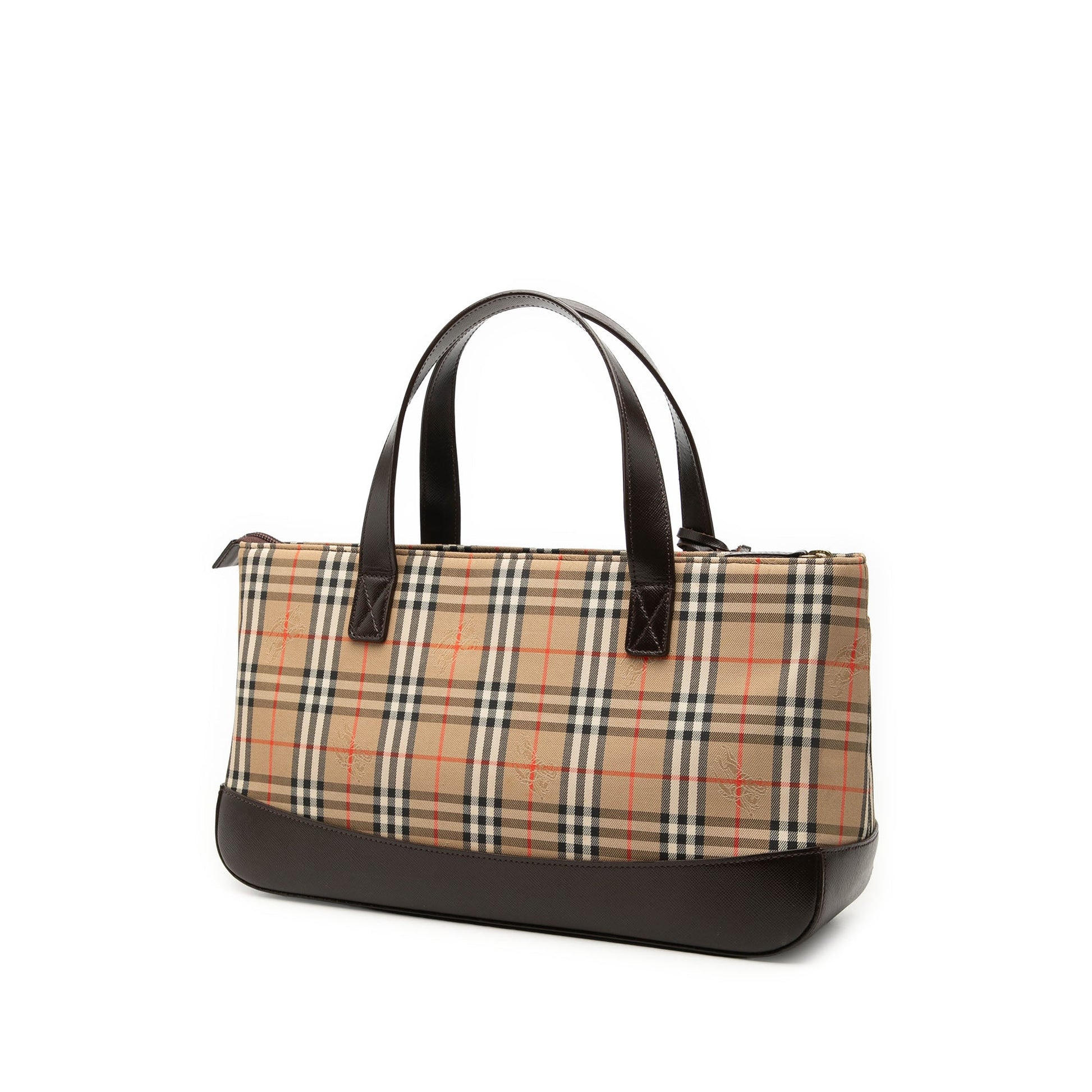 Burberry Haymarket Check Canvas Handbag