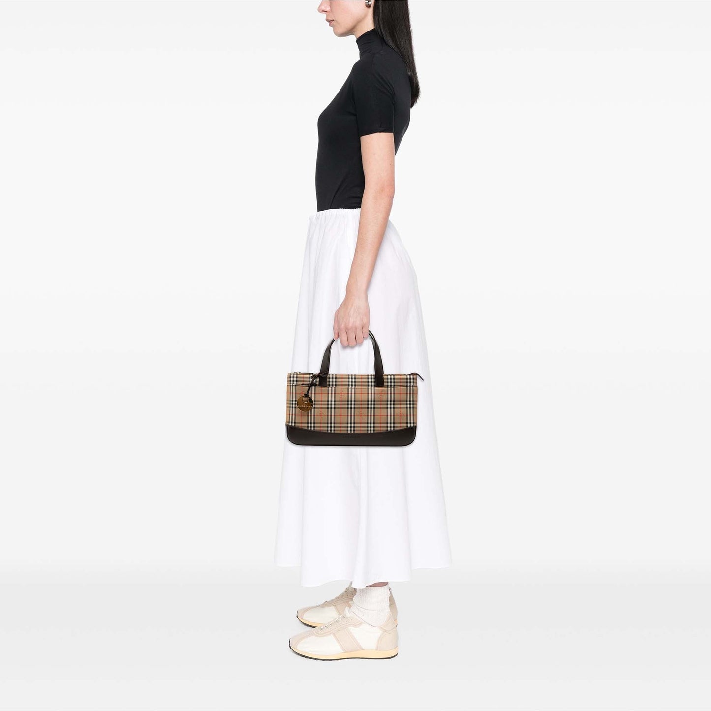 Burberry Haymarket Check Canvas Handbag