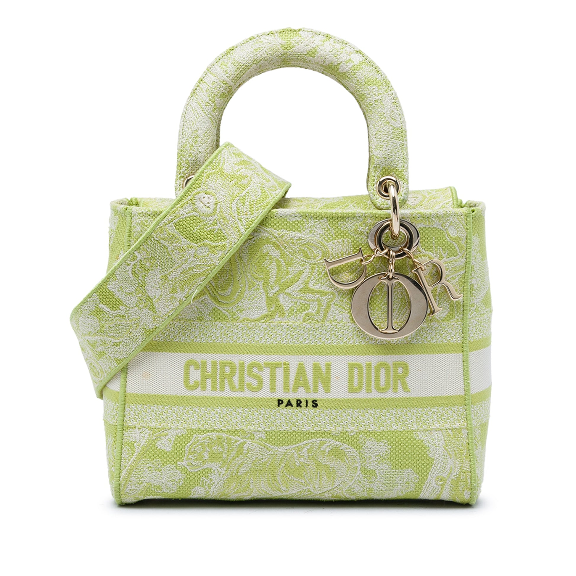 Dior Medium Embroidered Canvas Toile de Jouy Lady D Lite