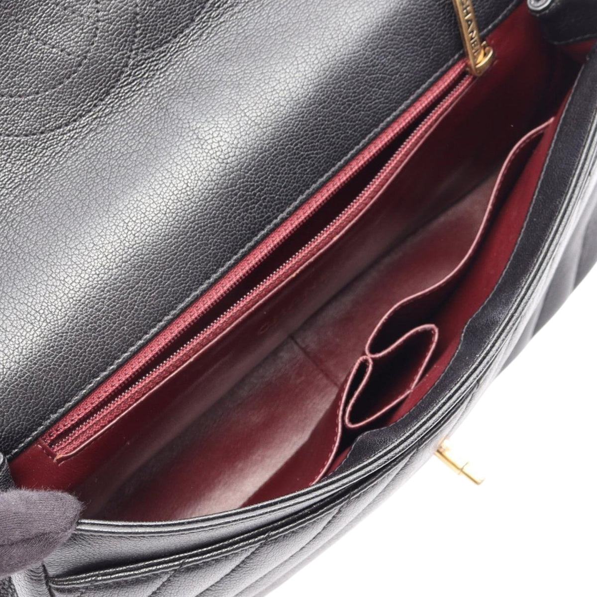 Chanel Small CC Diagonal Quilted Goatskin Flap
