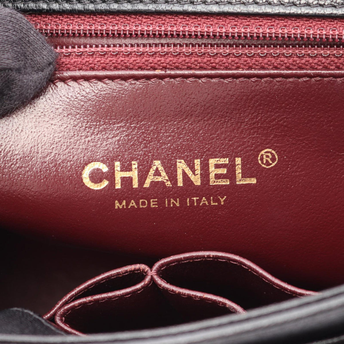Chanel Small CC Diagonal Quilted Goatskin Flap