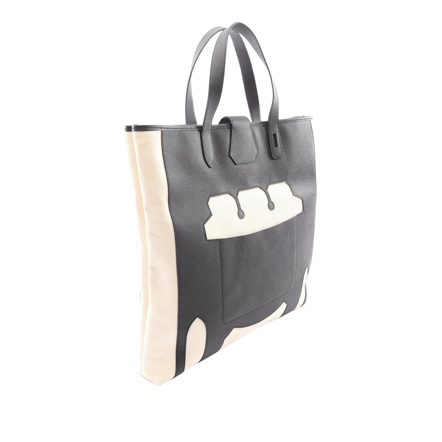 Hermès Toile and Epsome Monsieur B Cutting Tote