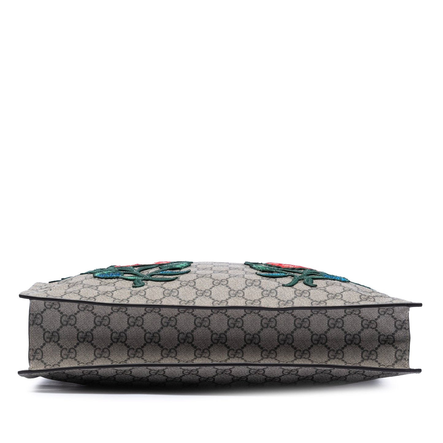 Gucci GG Supreme Butterfly and Flower Embroidery Convertible Soft Tote