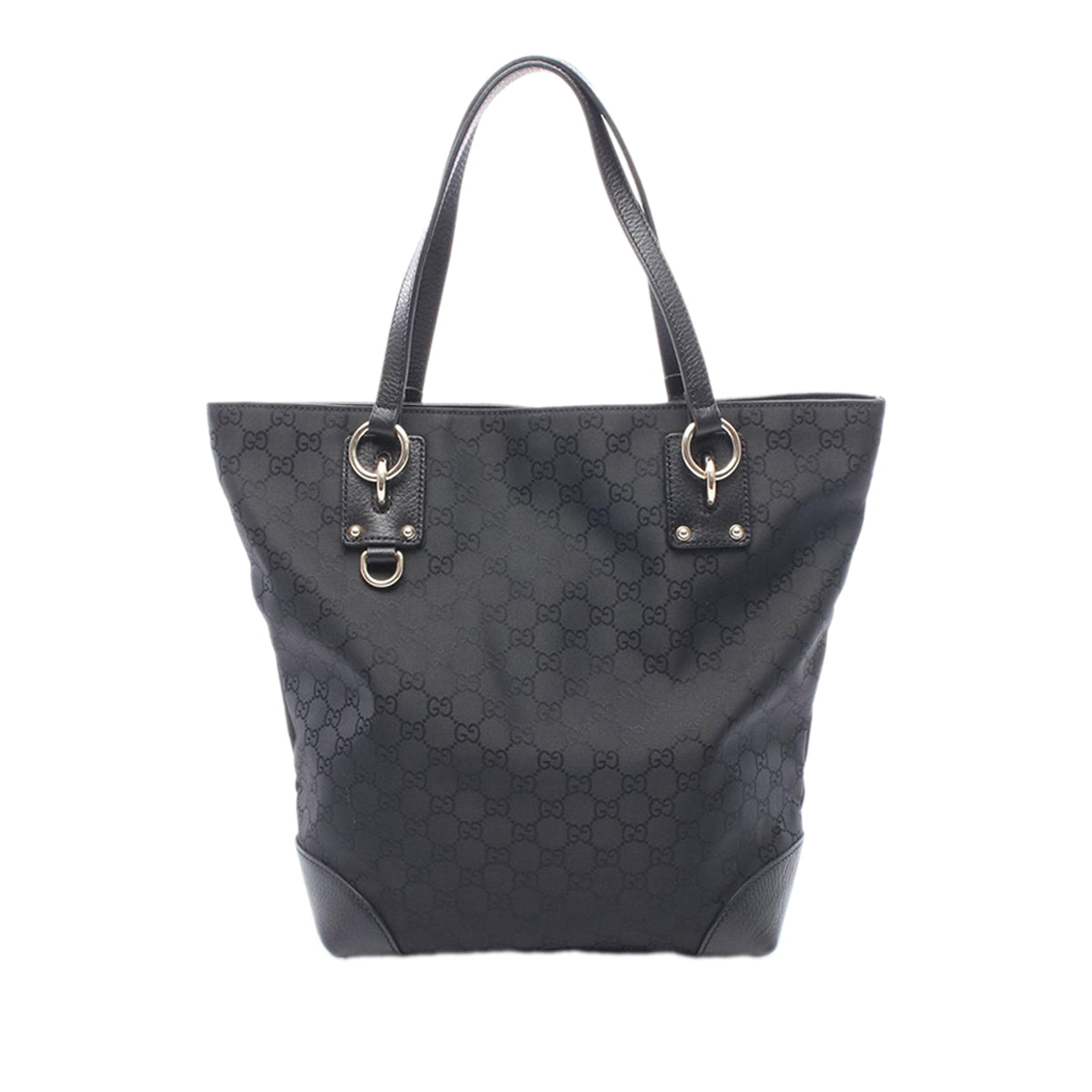 Gucci Medium GG Denim Charm Tote